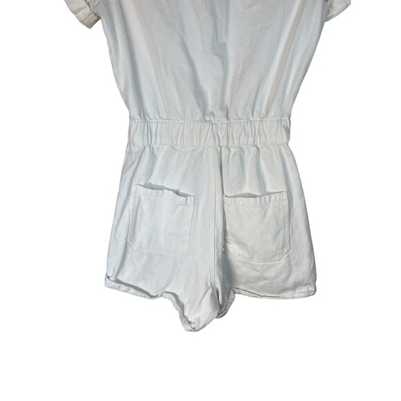 Show Me Your MuMu White Denim 100% Cotton Cannon Romper Size XS Extra Small - Picture 8 of 15